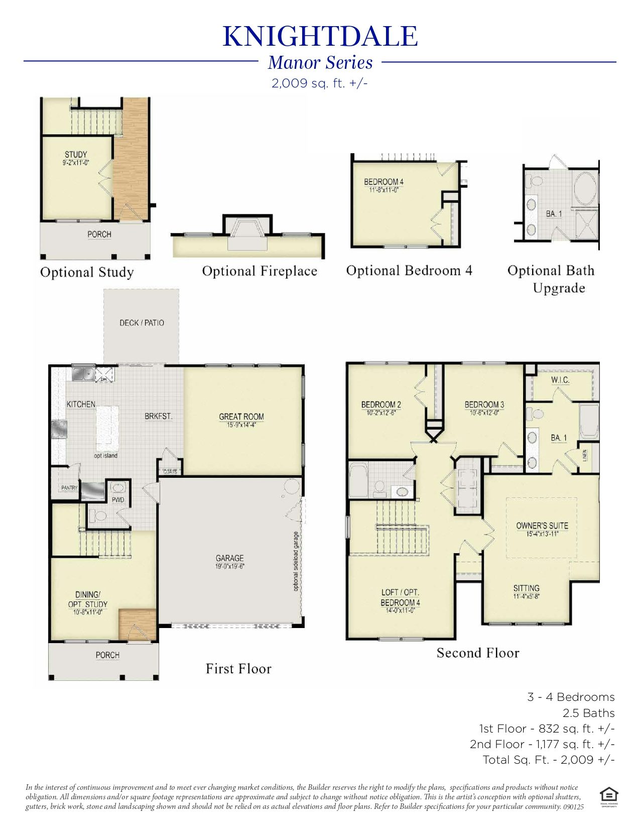 Knightdale Floorplan 1