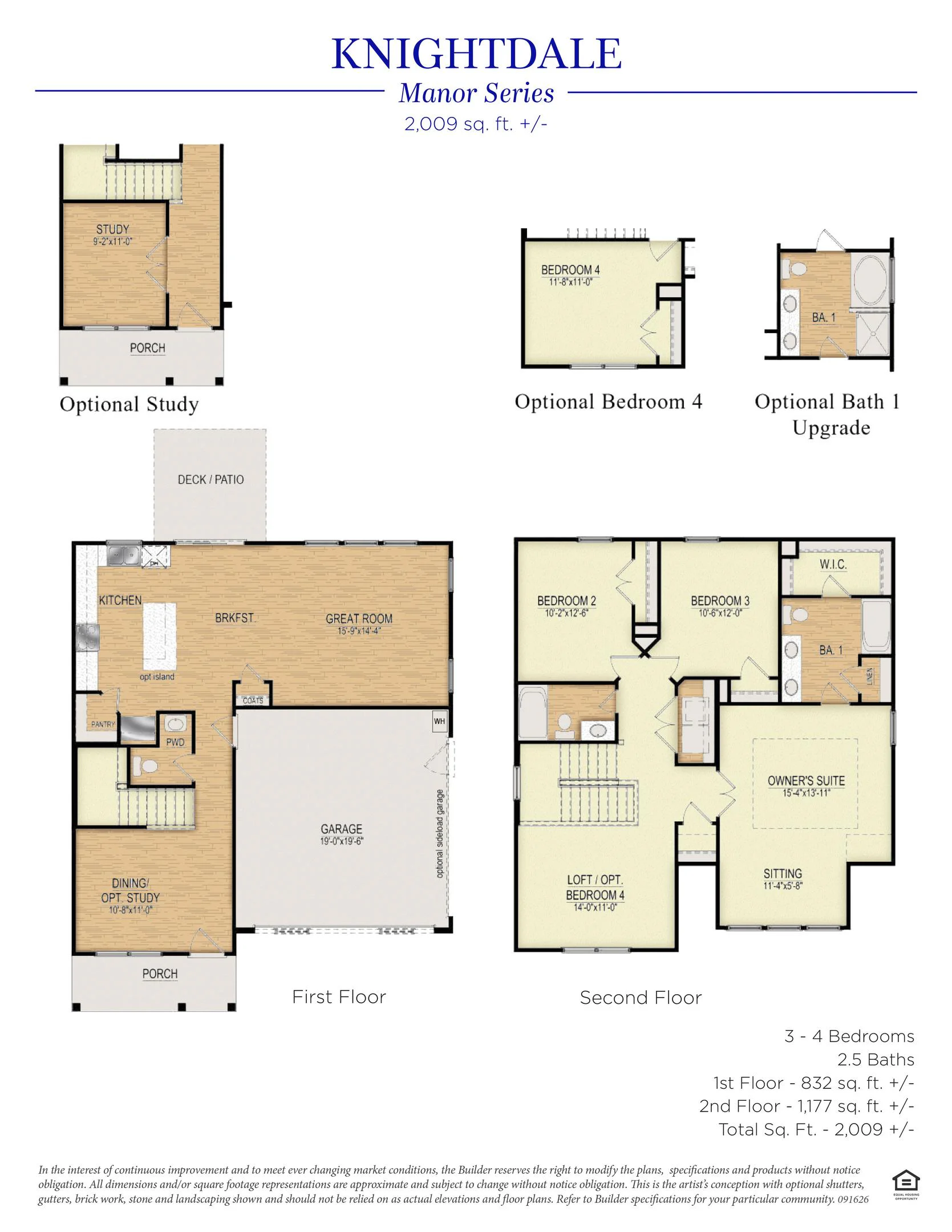 Knightdale Floorplan 1